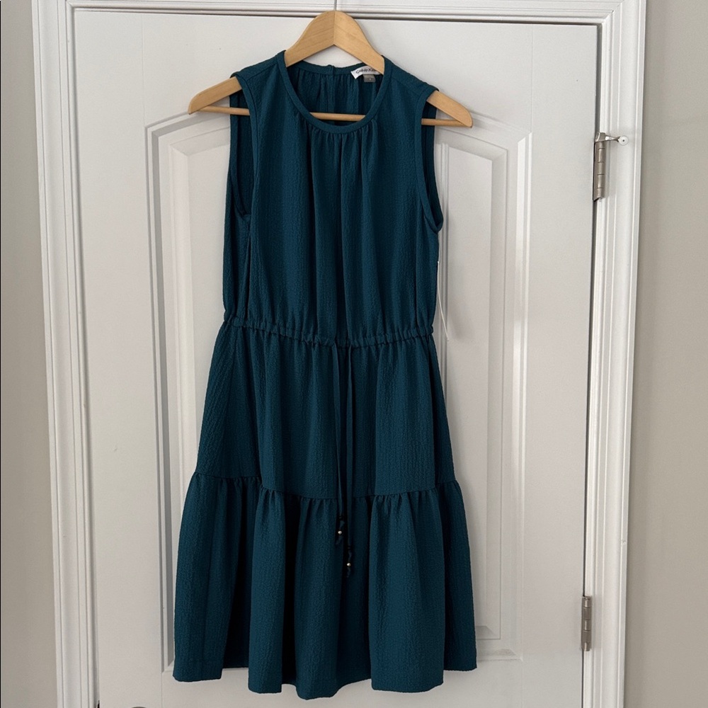 Calvin Klein Teal Sleeveless Women's Dress